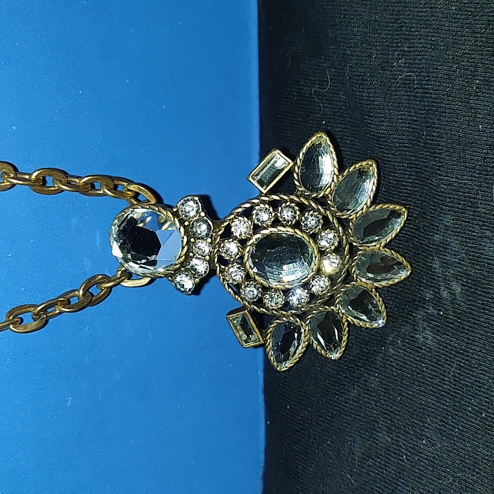 Lovely J. crew Rhinestone Long necklace